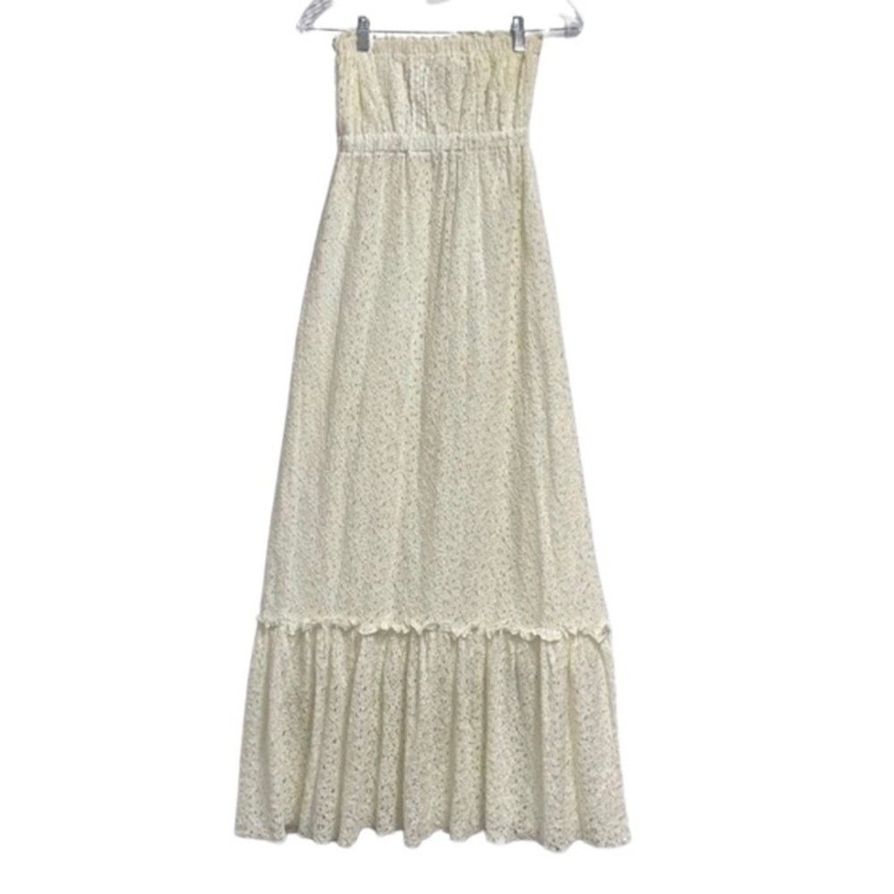 P Luca Milano Size Small Cream Maxi Dress - Picture 1 of 7